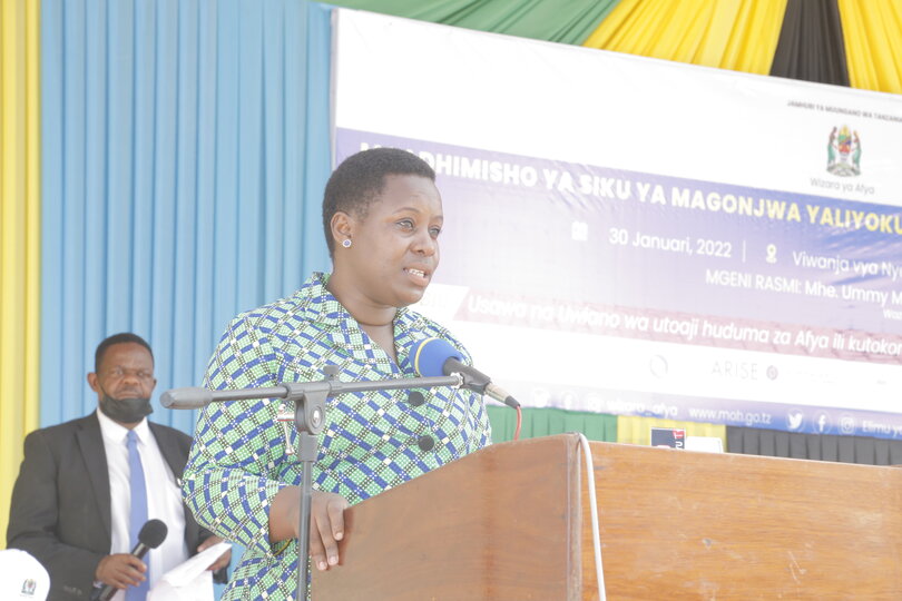 Hon. Neema Lugangira, Member of Parliament and Chairperson of Global Parliamentary Alliance Against Malaria and NTDs addressed the participants at the event. 