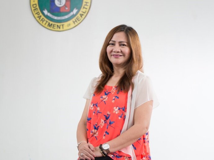 Dr. Leda Hernandez, Division Chief, Infectious Disease Office, National Center for Disease Prevention and Control, Philippines Department of Health, at her office in Manila, Philippines. Photo credit: RTI International/Paolo Pangan.