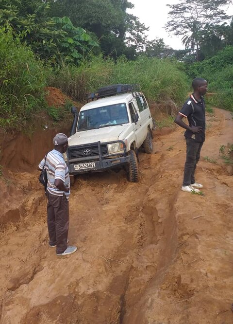 Trachoma surveyors in the DRC face incredibly tough terrain and logistical challenges.