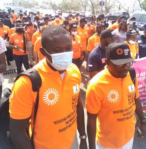 The Federal Ministry of Health in Nigeria held a road walk in celebration of World NTD Day 2022