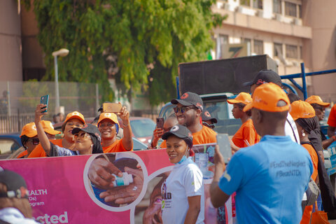 An NTD road walk celebrating World NTD Day 2023 hosted by Nigeria's Federal Ministry of Health